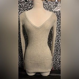 Off white/tan knitted sweater dress